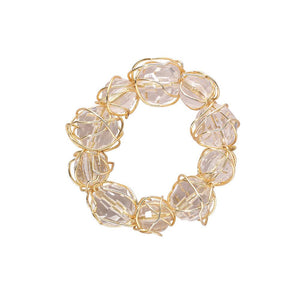 Gold Crystal Bauble Napkin Ring