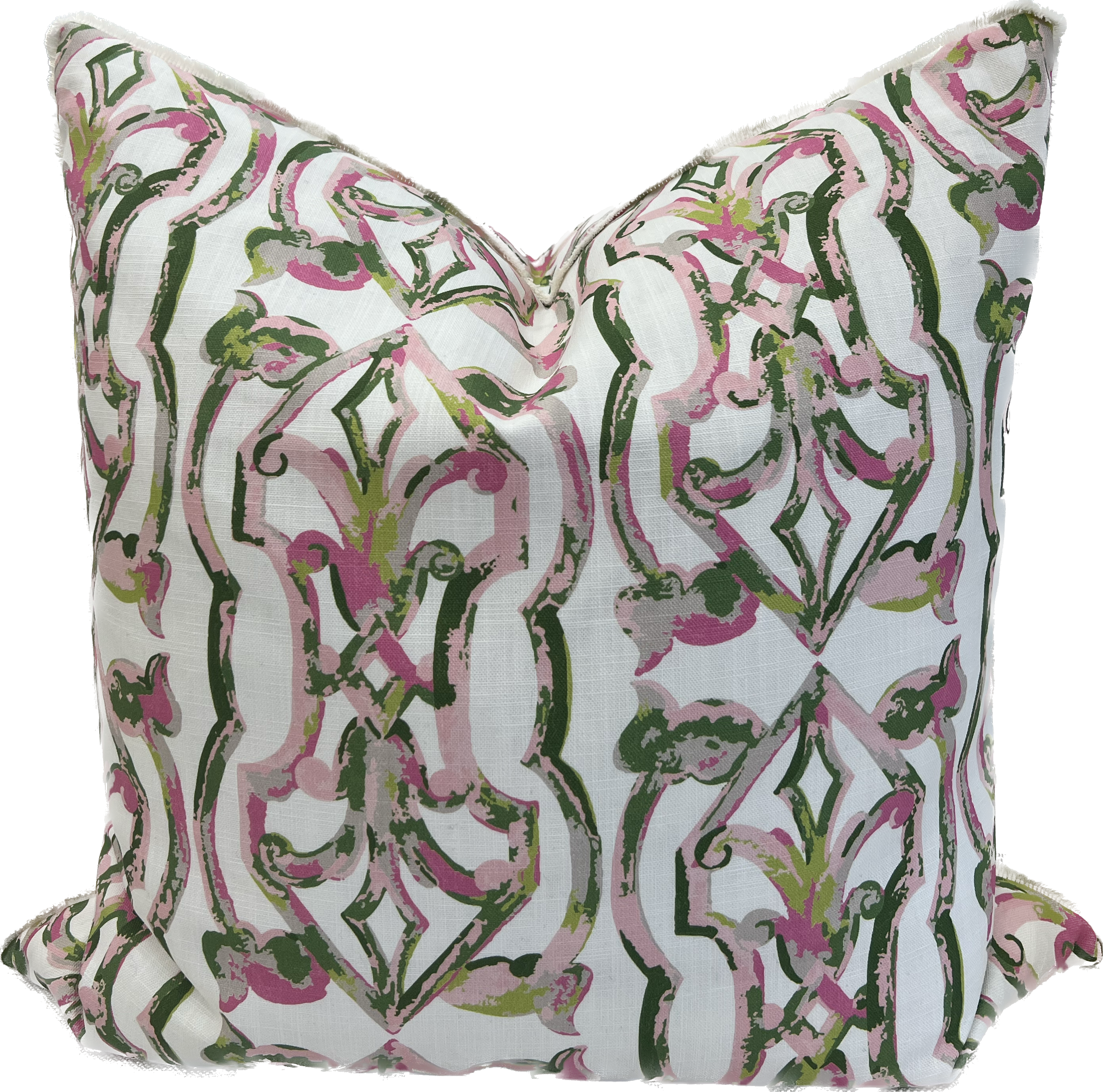 Pink Green Gate Pillow