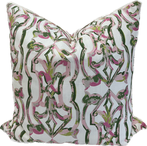 Pink Green Gate Pillow