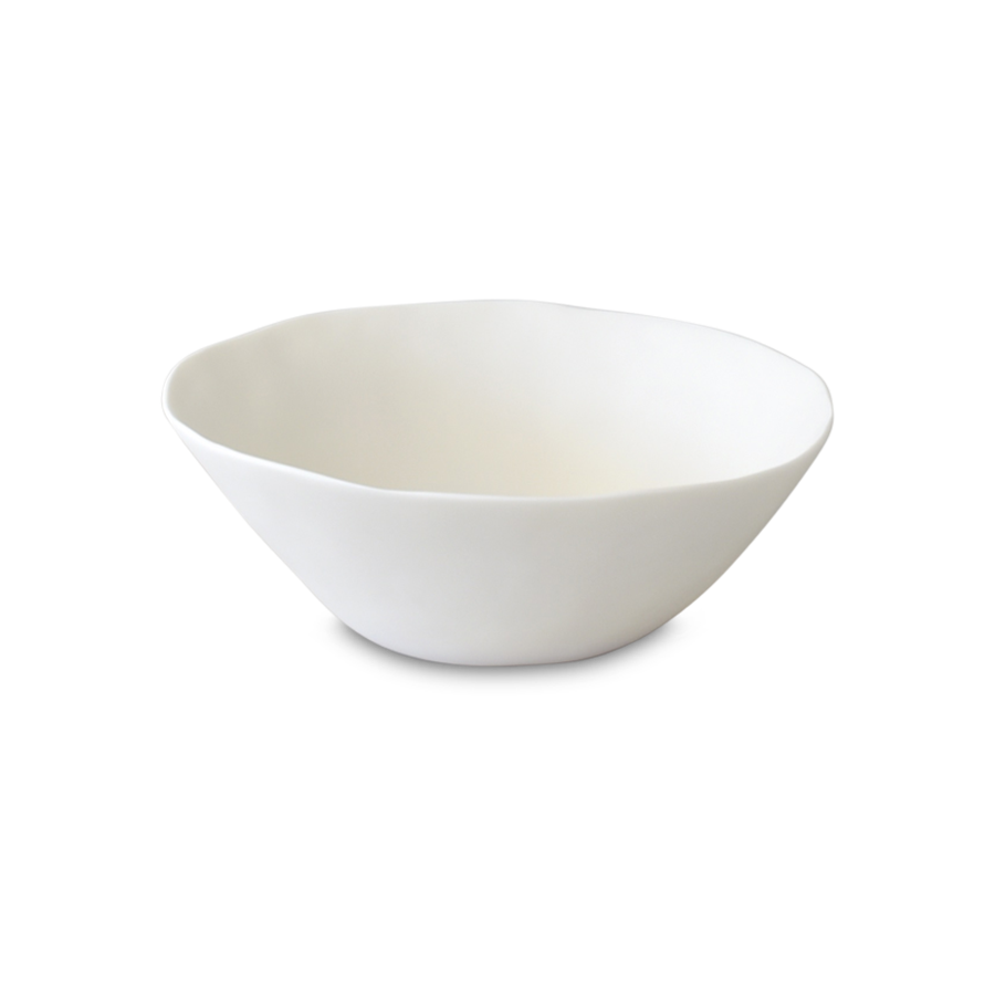 White Large Tapered Bowl