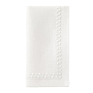White Pearls Linen Napkin