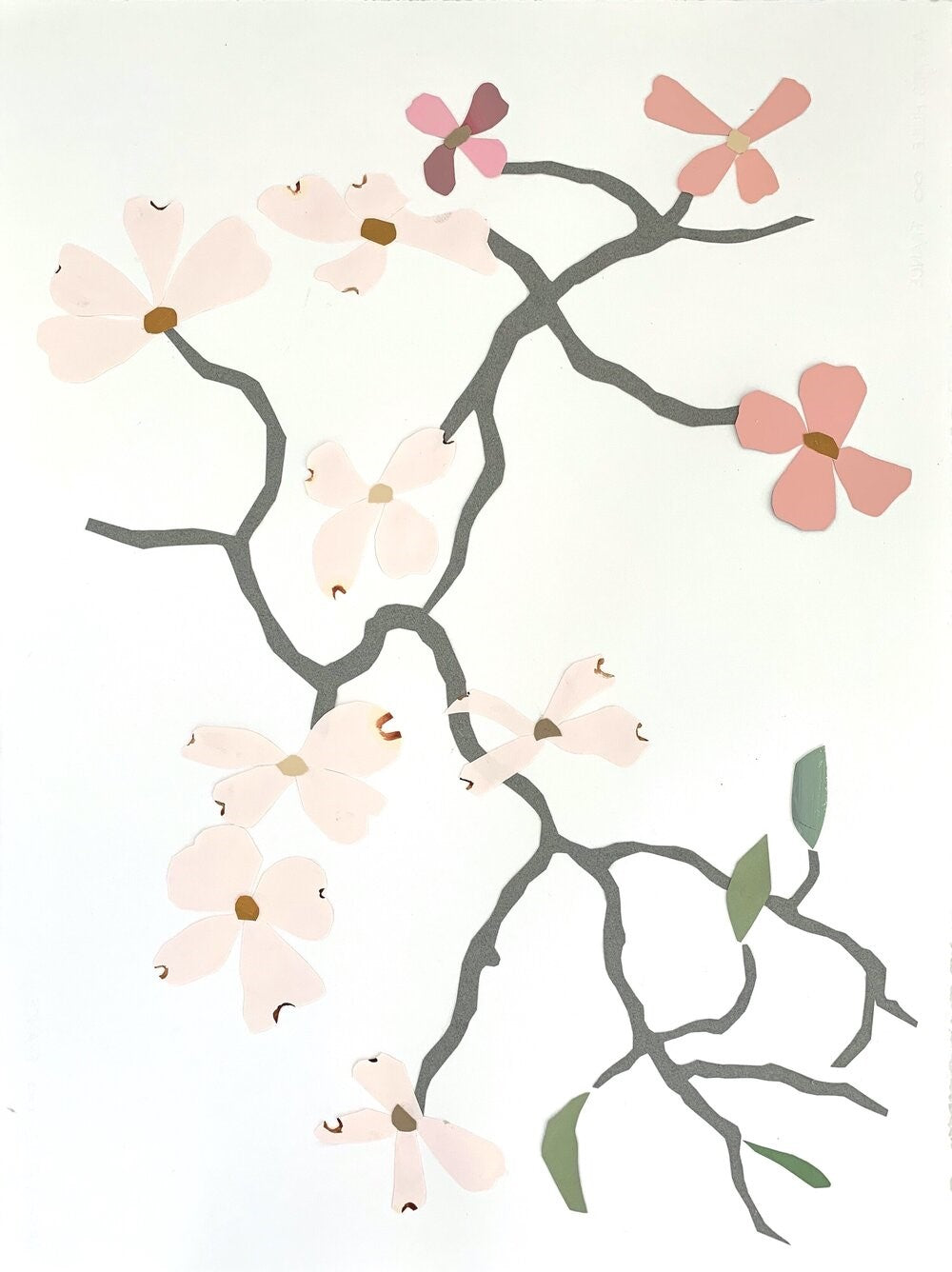 Karen Blair - Pink Dogwood (30 x 23)