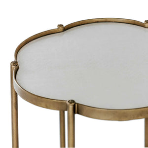 Brass Petal Silhouette Table