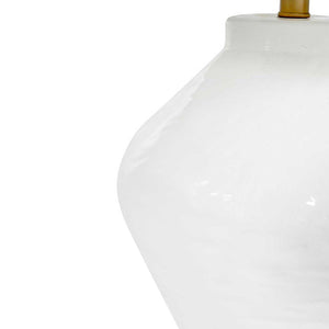White Textured Ceramic Lamp