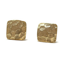 Load image into Gallery viewer, Gold Square Stud Earrings