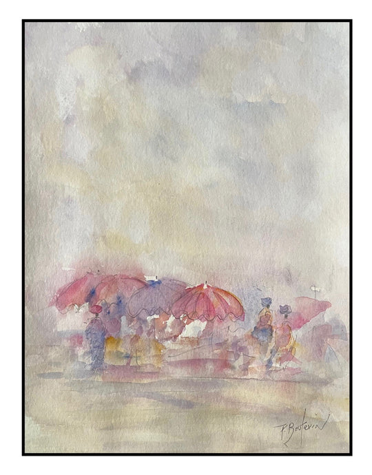 Pascal Bouterin - Scene de Marche - (12.5 x 9.5)