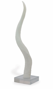 Frosted Horn Sculpture 31"