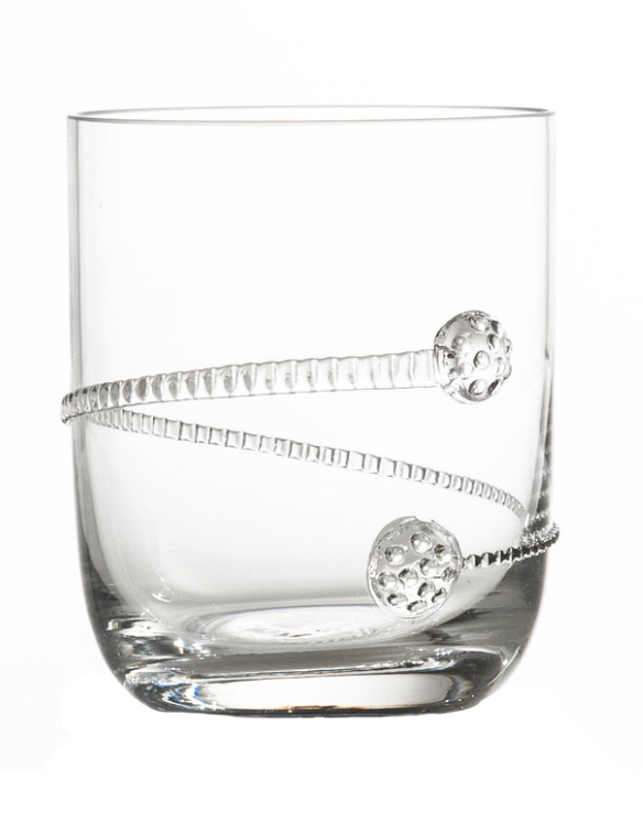 Stemless Cocktail Glass with  Rope Design