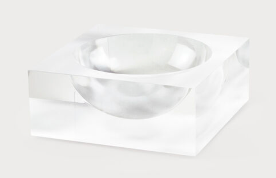 Bowl Acrylic Small White 5x5