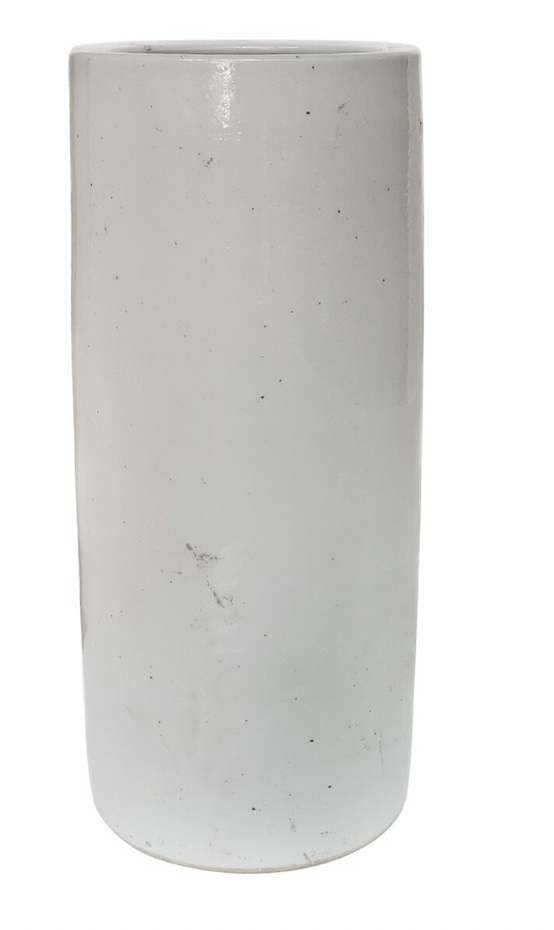 White Umbrella Holder 23" H