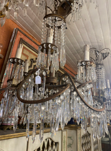 Chandelier Iron & Crystal from the Baltic