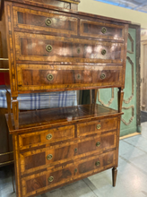 Load image into Gallery viewer, Burled &amp; Olive Wood Italian Commode
