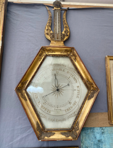 Louis XVI style Barometer with Lyre Motif