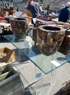 Acrylic Desk - Glass & Lucite