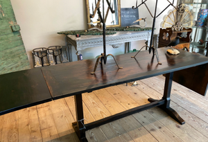 Walnut Table with Folding Leaves