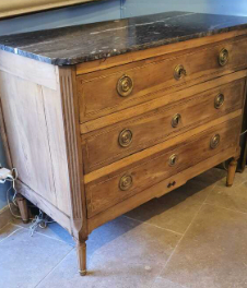 Commode XVI 3 Drawer with Marble
