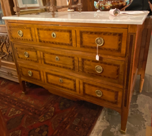 Load image into Gallery viewer, 19th C Louis XVI Commode White Marble