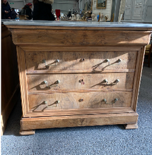 Load image into Gallery viewer, Burled Walnut Commode with Louis XVI-style Hardware