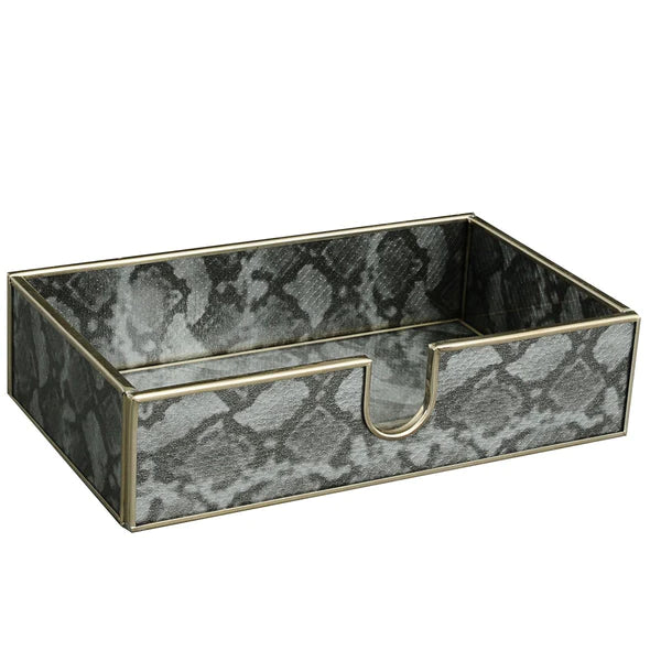 Silver Python Guest Towel Holder