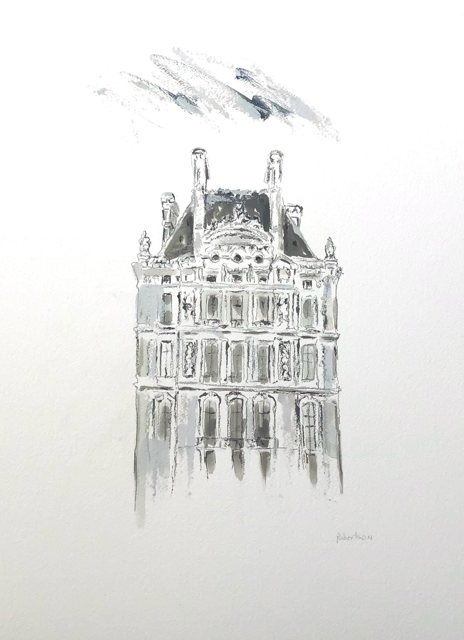 Sarah Robertson - The Louvre (30 x 22)