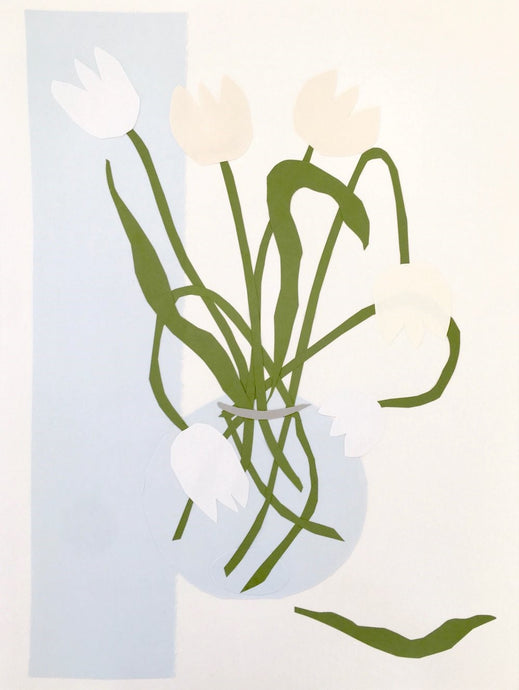Karen Blair - Tulips in a Bowl I (30 x 23)