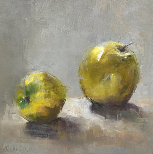 Sharon Hockfield- Two Green Apples (24 x 24) - RESERVED
