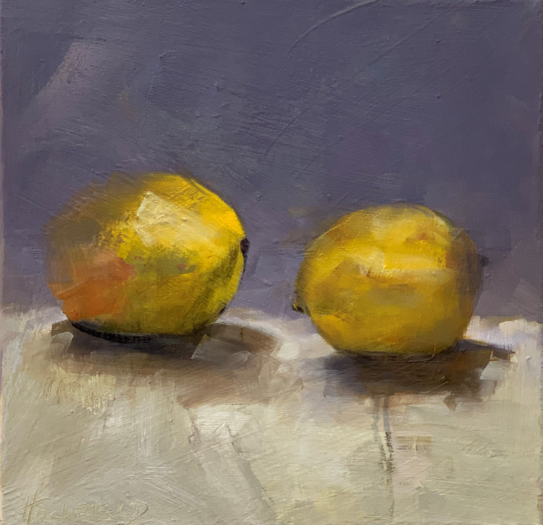Sharon Hockfield- Two Lemons -(12 x 12)