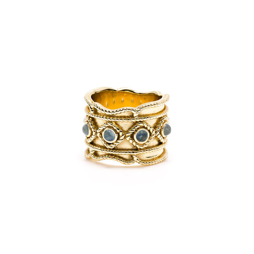 Victoria Ring with Labradorite Size 7