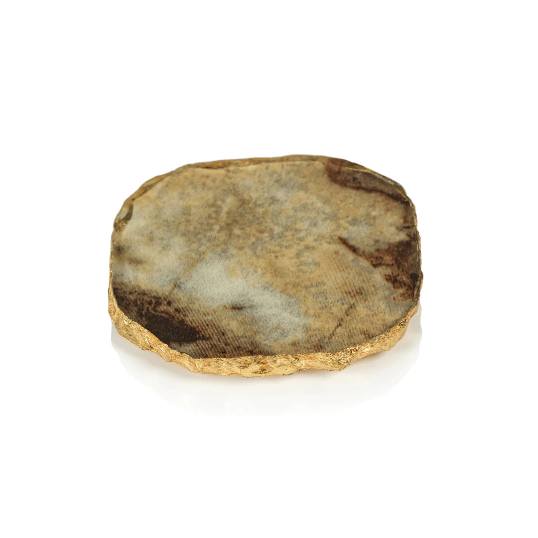 S/4 Brown Agate Coasters