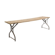 Load image into Gallery viewer, Rustic Console Table with Iron Legs