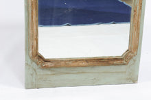 Load image into Gallery viewer, Painted Trumeau Mirror with Shell Motif