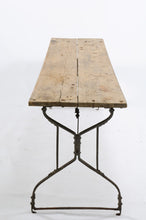 Load image into Gallery viewer, Rustic Console Table with Iron Legs