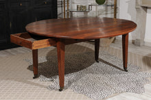 Load image into Gallery viewer, Drop Leaf Oval Walnut Table