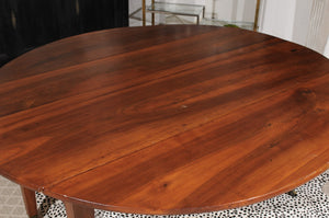 Drop Leaf Oval Walnut Table