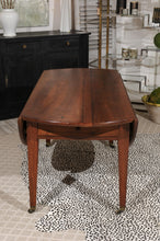 Load image into Gallery viewer, Drop Leaf Oval Walnut Table