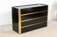 Load image into Gallery viewer, Vintage Black Lacquered Commode