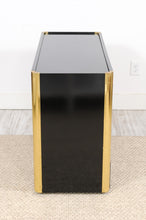 Load image into Gallery viewer, Vintage Black Lacquered Commode
