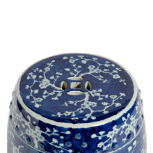 Load image into Gallery viewer, Blue &amp; White Plum Blossom Garden Stool
