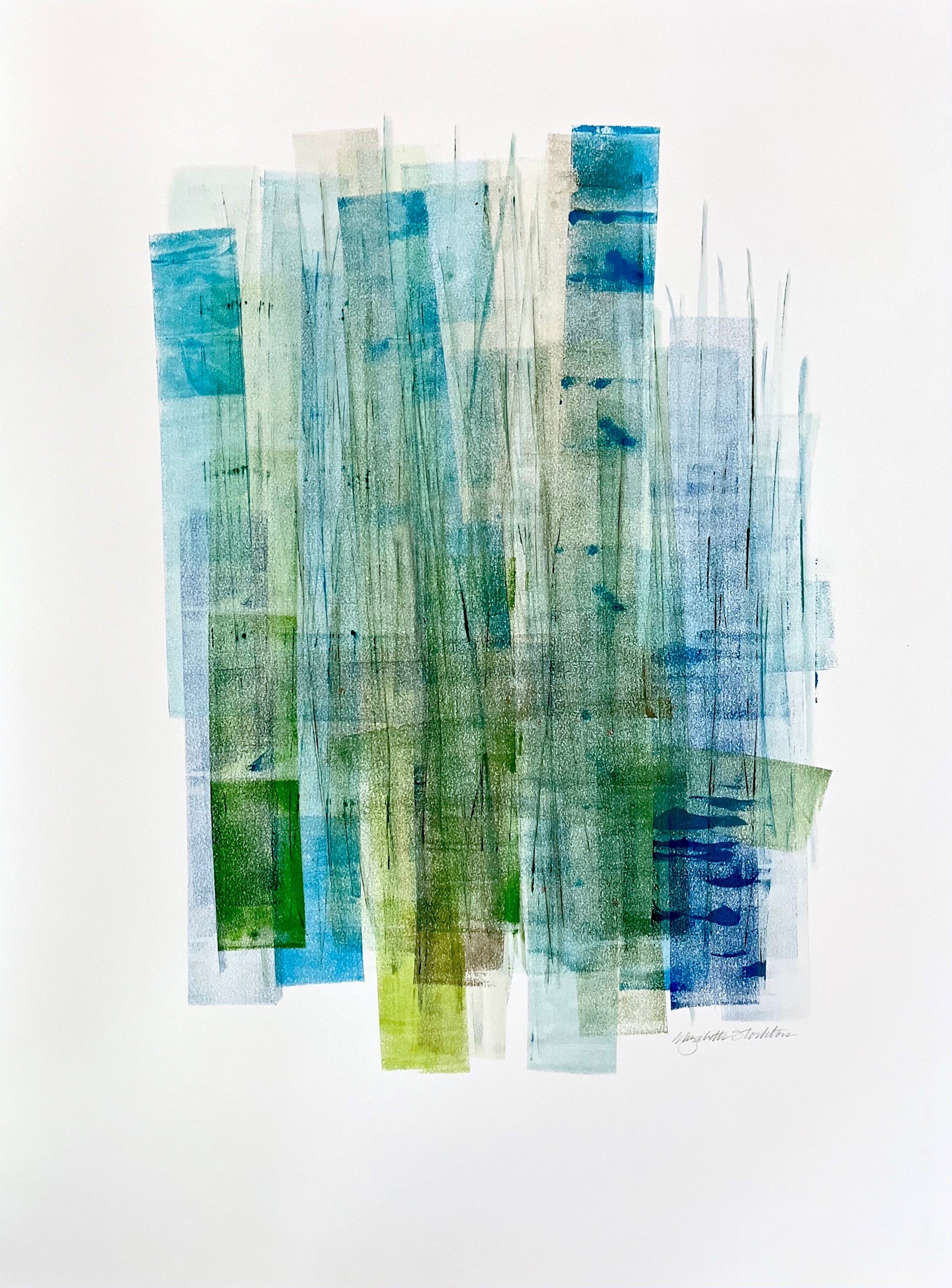 Elizabeth Stockton - Aquamarine I - 30 x 22