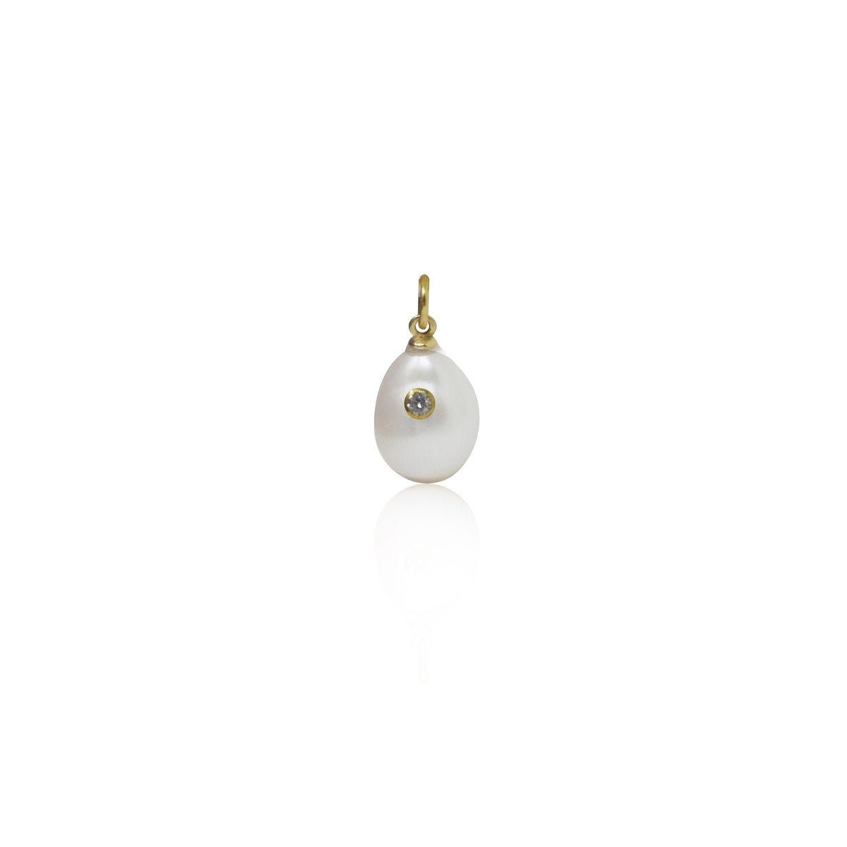 14K Baroque Pearl Charm