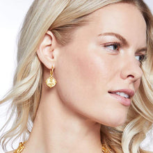 Load image into Gallery viewer, Julie Vos Bee Hoop and Charm Earrings