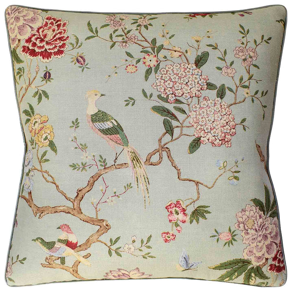 Birds & Flowery Branches Pillow