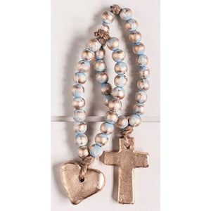 The Sercy Studio Bitty Blue Blessing Beads