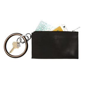 Large Leather Card Case - Back in Black