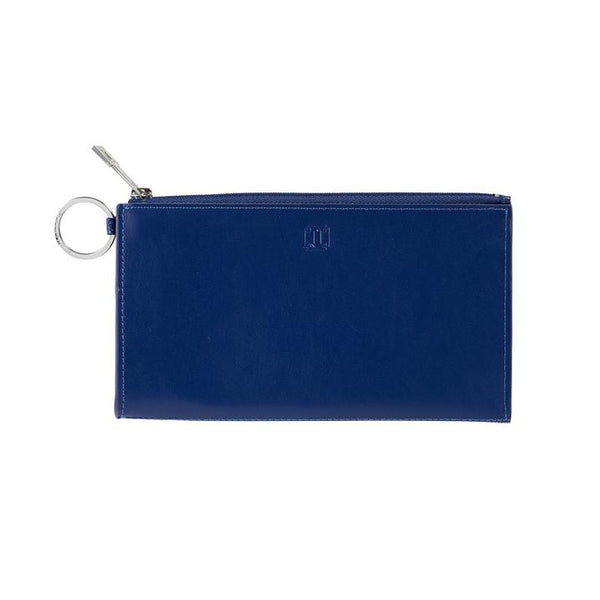 Large Leather Card Case - Mind Blowing Blue