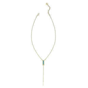 Natalie Wood Designs Miss CEO Lariat Necklace - Blue Chalcedony