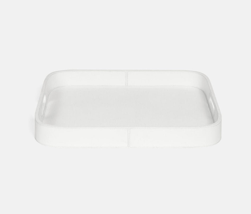 Bright White Tray Leather