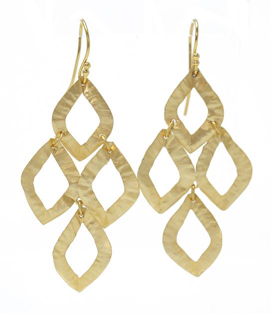 Cabo Iris Earrings in Gold