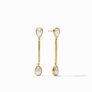 Cassis Duster Earrings in Pearl