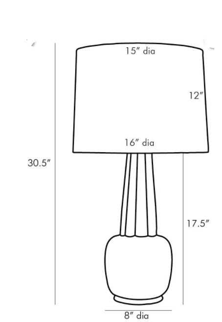 Celadon Porcelain Lamp